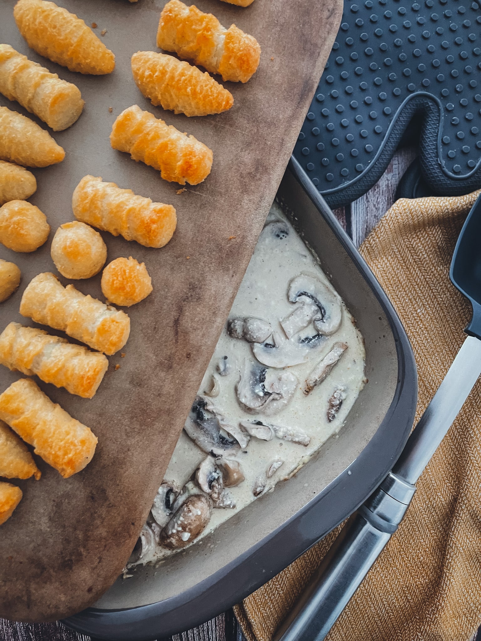 Schweinefilet Mit Champignons Und Kroketten Aus Dem Grundset Ines